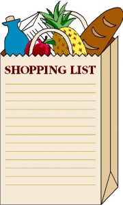 shopping list